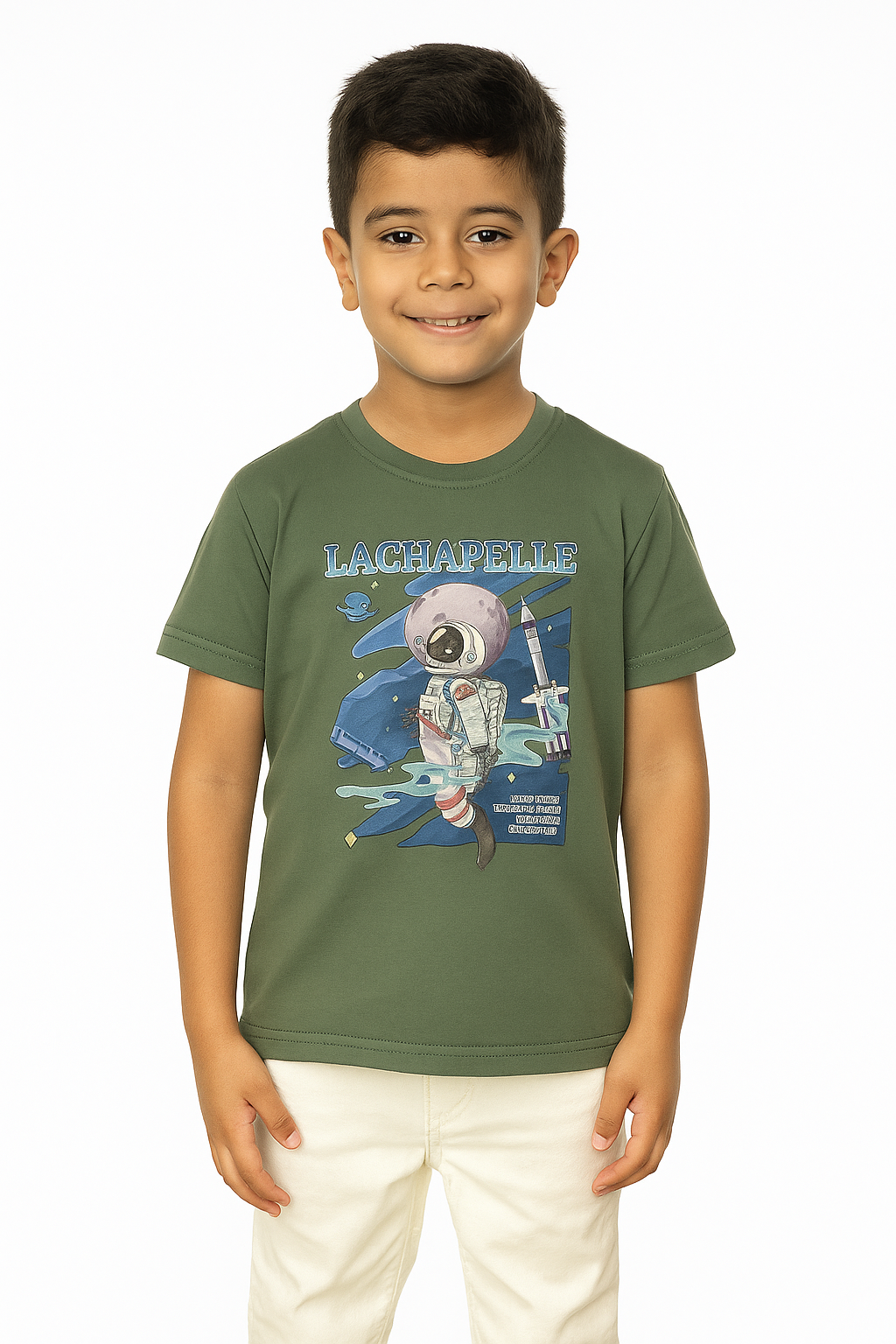 Cute Kids Green printed T-shirt