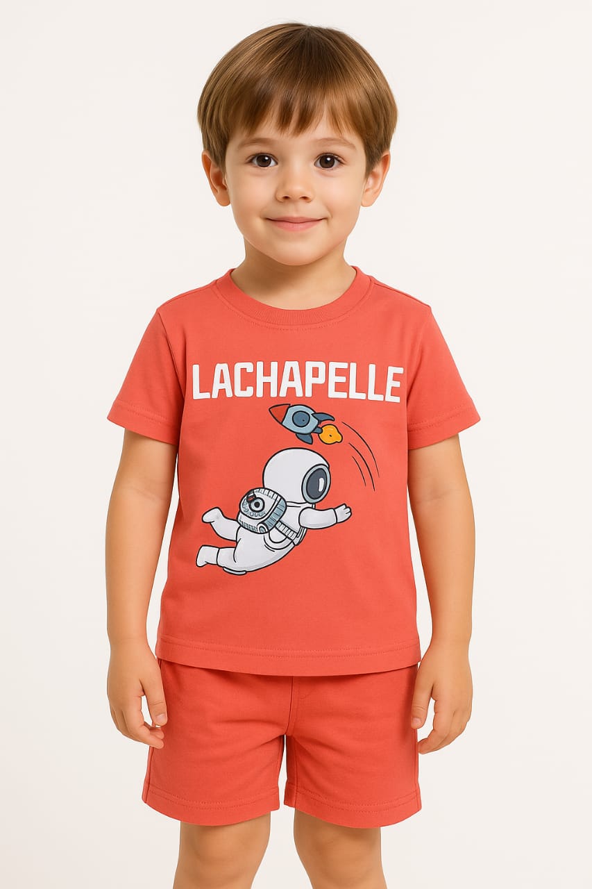 Cute Kids Light Red T-Shirt with Shorts