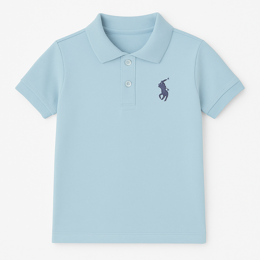 Cute Kids light blue polo shirt