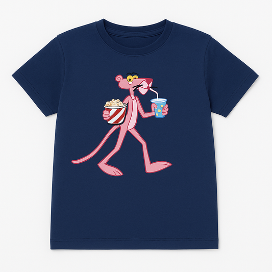 Cute Kids Navy Blue Printed T shirt