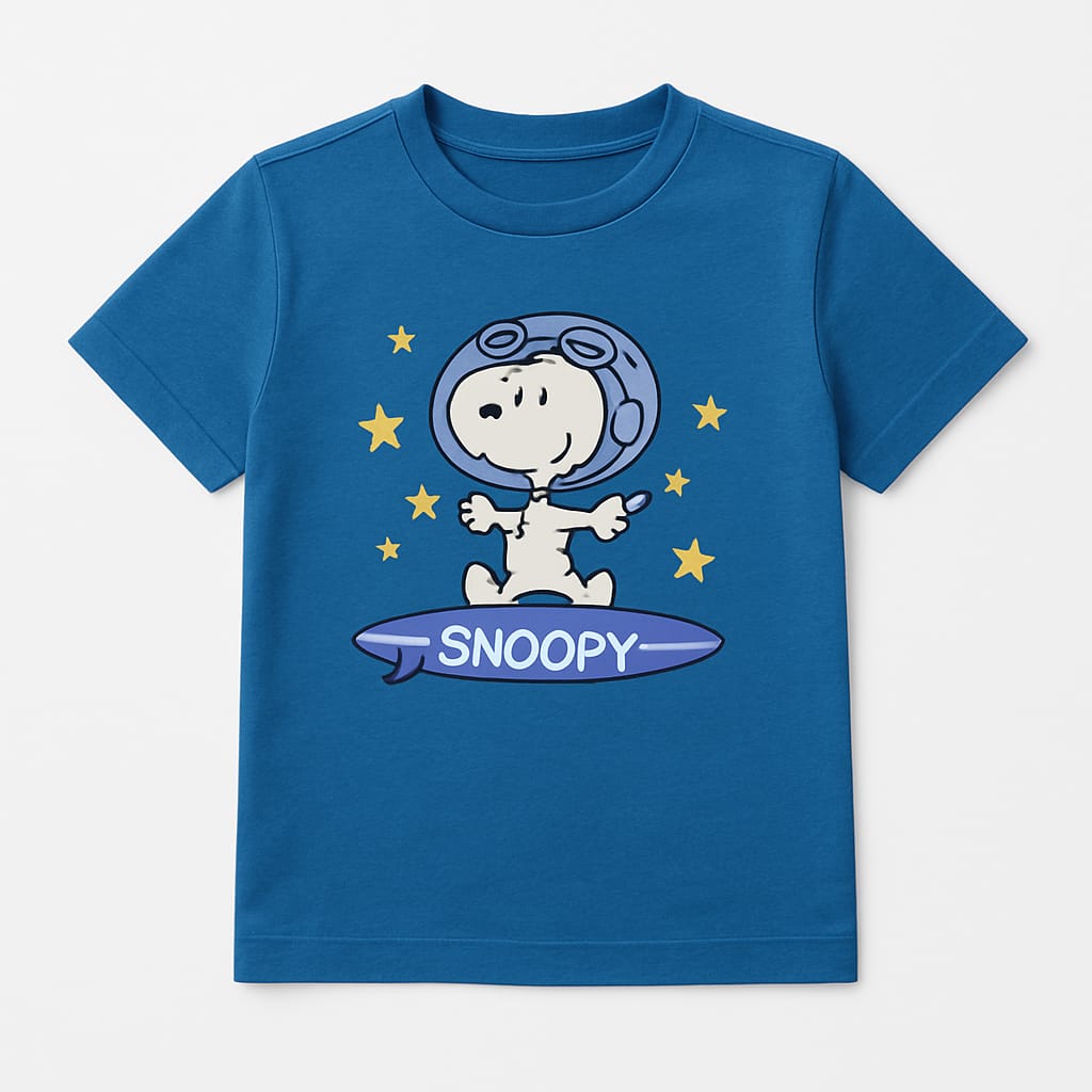 Cute Kids Blue Printed T-Shirt
