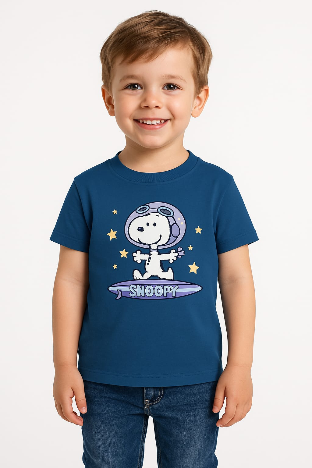 Cute Kids Blue Printed T-Shirt